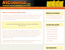 Tablet Screenshot of hvcornhole.com